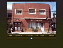 Tablet Screenshot of hotelcavour.com.ar